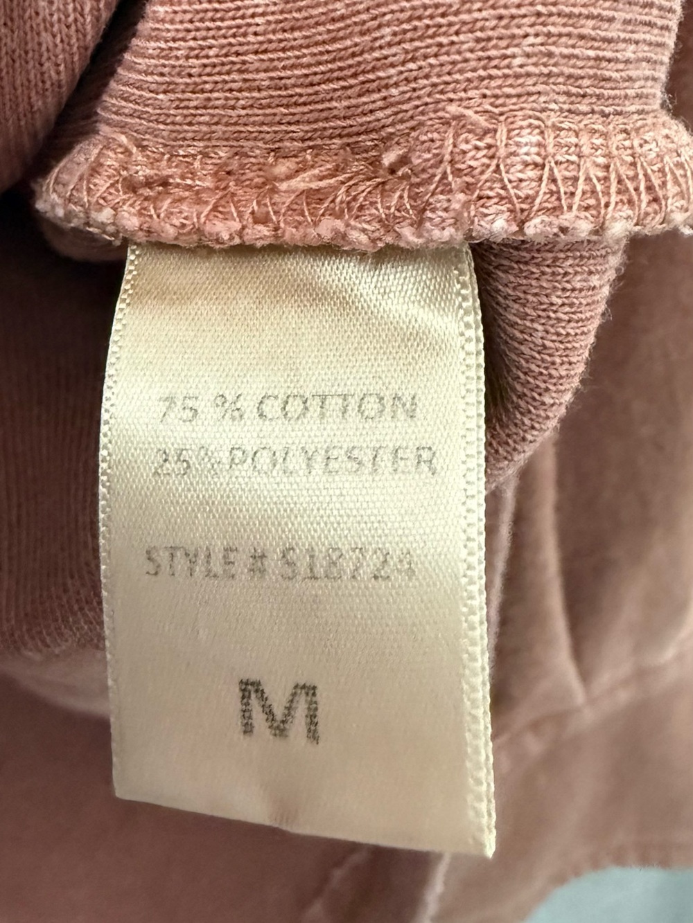 Mustard Seed Distressed Woman's Dusty Rose Button Up Long Sleeve Shirt-SIZE M - Picture 5 of 5